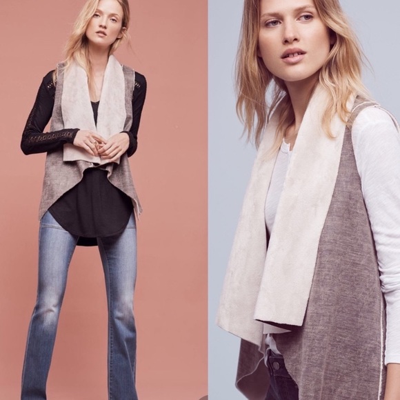 Anthropologie Amadi Sherpa Lined Kady Vest - Picture 2 of 15